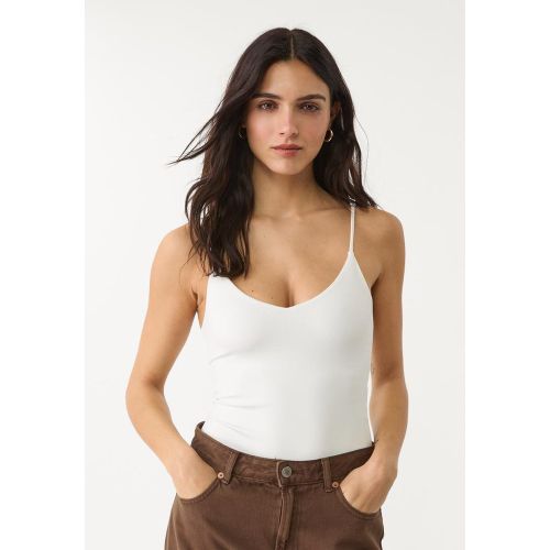 Body basique à bretelles Écru XS - Stradivarius - Modalova