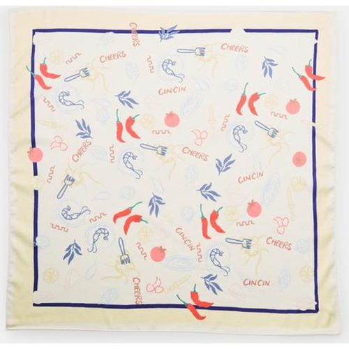 Stradivarius Foulard mots Écru OS - Stradivarius - Modalova