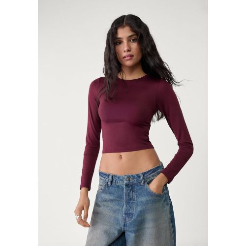 T-shirt en polyamide à manches longues XS - Stradivarius - Modalova