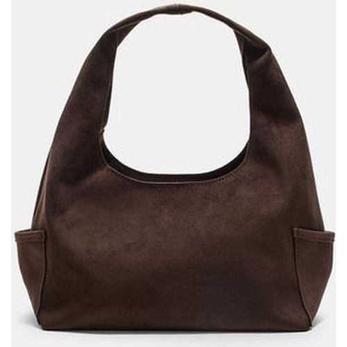 Sac bandoulière à poches en suédine OS - Stradivarius - Modalova