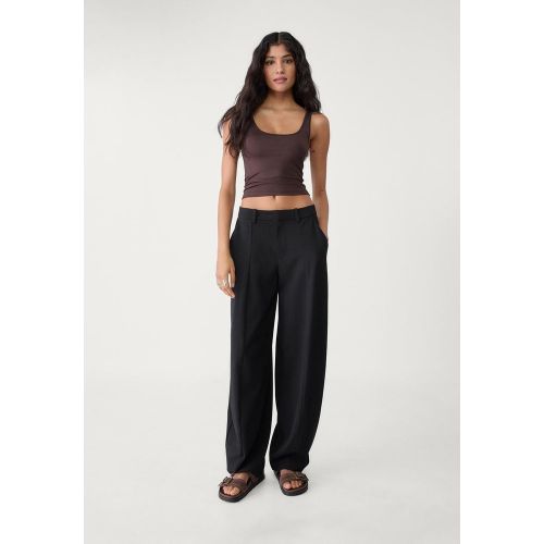 Pantalon habillé baggy à nervures 32 - Stradivarius - Modalova