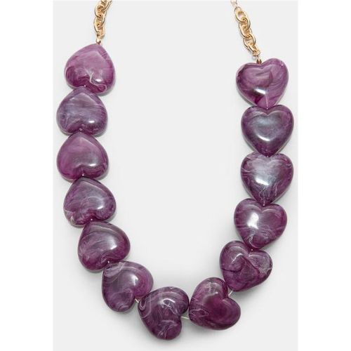 Collier maxi cœurs OS - Stradivarius - Modalova