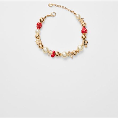 Bracelet fraises et perles OS - Stradivarius - Modalova