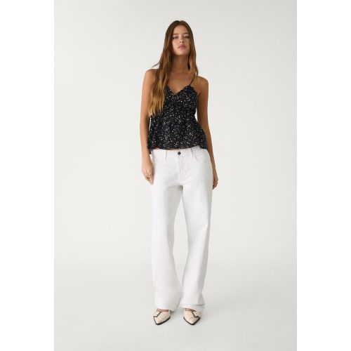 Top à bretelles et nœud DENIM GRIS DÉLAVÉ XS - Stradivarius - Modalova