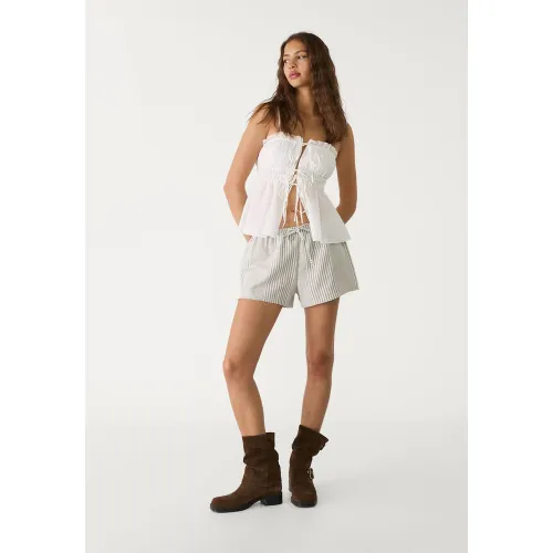 Top bretelles nœud XS - Stradivarius - Modalova