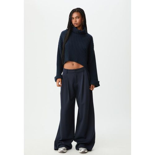 Pull en maille à col montant XS - Stradivarius - Modalova