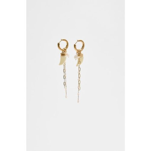 Boucles d’oreilles anneaux avec chaînes OS - Stradivarius - Modalova