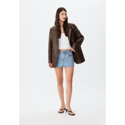 Blazer en similicuir XS - Stradivarius - Modalova