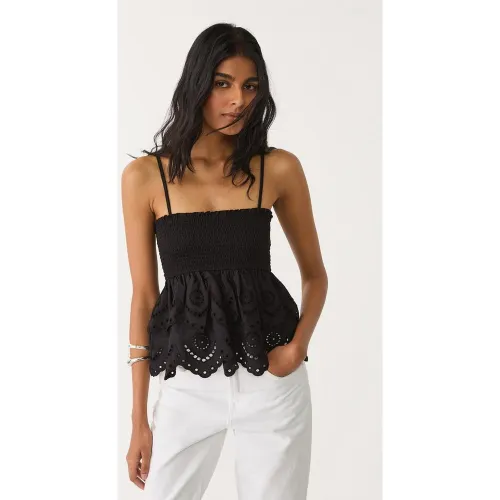 Top à volants brodés XS - Stradivarius - Modalova