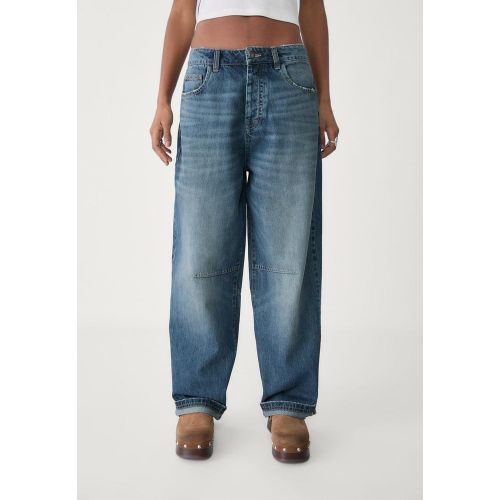 Jean baggy réglable DENIM GRIS PERLE DÉLAVÉ 32 - Stradivarius - Modalova