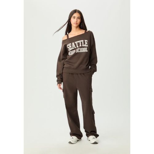 Sweat-shirt col bateau imprimé XS - Stradivarius - Modalova