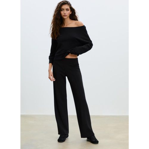 Sweat épaule dénudée en tissu doux XS - Stradivarius - Modalova
