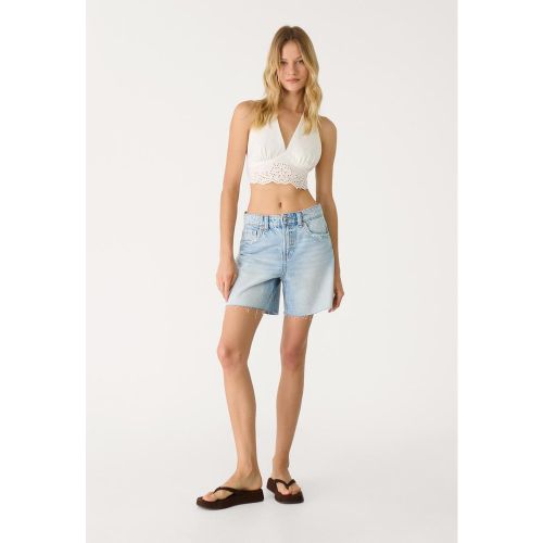 D93 Short denim longline étoiles 32 - Stradivarius - Modalova