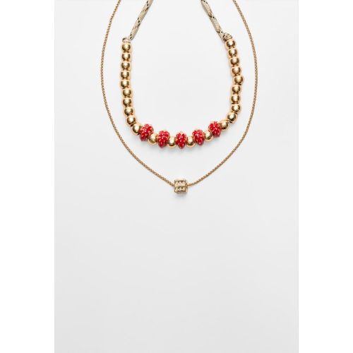 Lot de 2 colliers fraise OS - Stradivarius - Modalova