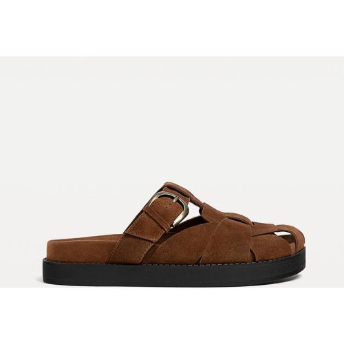 Mules sabots cuir 35 - Stradivarius - Modalova
