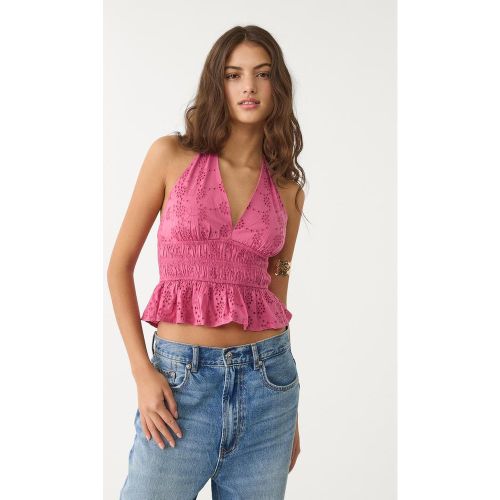 Top encolure américaine brodé XS - Stradivarius - Modalova