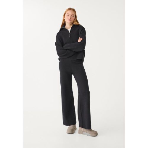 Pantalon large en maille XS - Stradivarius - Modalova