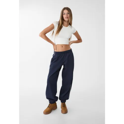 Pantalon jogging à liseré XS - Stradivarius - Modalova