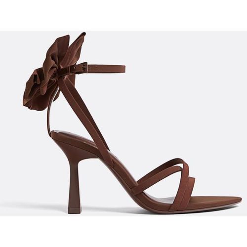 Sandales à talon avec nœud 35 - Stradivarius - Modalova