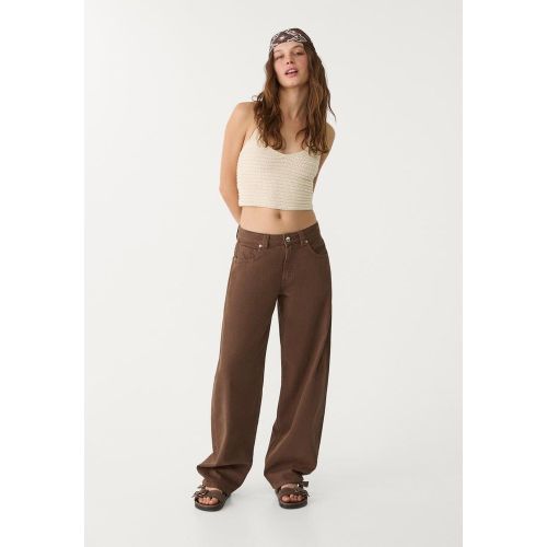 Top en crochet encolure américaine XS - Stradivarius - Modalova