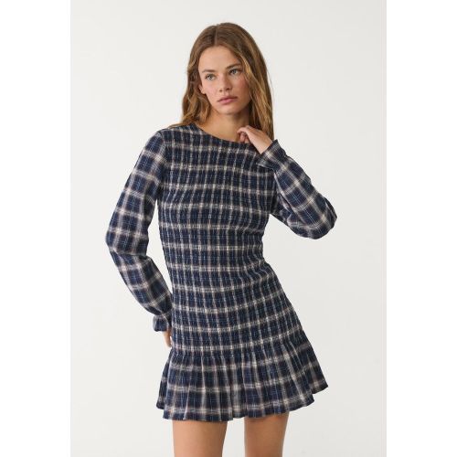 Robe courte à carreaux à volants XS - Stradivarius - Modalova