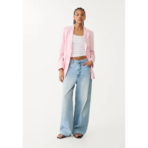 Blazer standard en lin XS - Stradivarius - Modalova