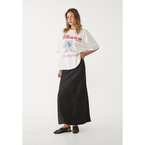 Jupe midi satinée XS - Stradivarius - Modalova
