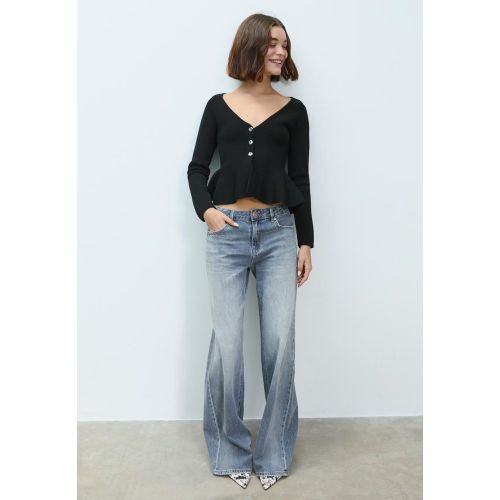 Gilet basque en maille à boutons XS - Stradivarius - Modalova