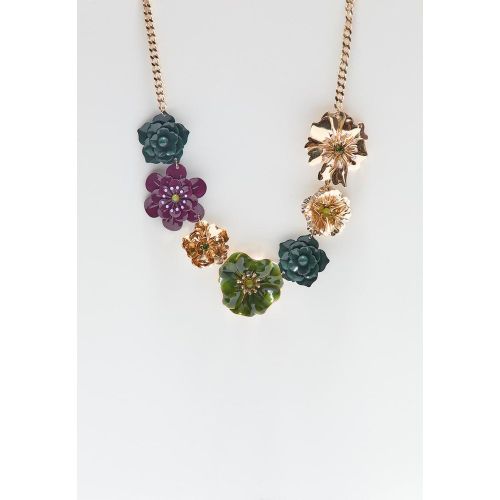 Collier multi-fleurs émail OS - Stradivarius - Modalova