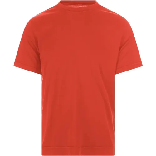 Fedeli - Tops > T-Shirts - Orange - Fedeli - Modalova