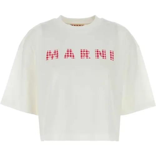 Marni - Tops > T-Shirts - White - Marni - Modalova