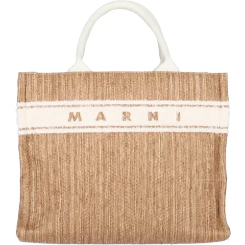 Marni - Bags > Tote Bags - Beige - Marni - Modalova