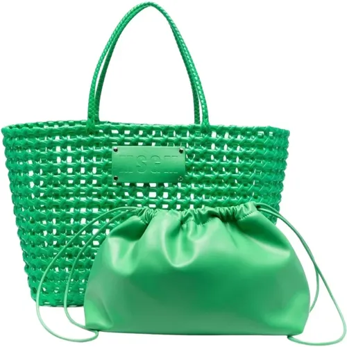 Msgm - Bags > Tote Bags - Green - Msgm - Modalova