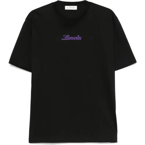 Lanvin - Tops > T-Shirts - Black - Lanvin - Modalova