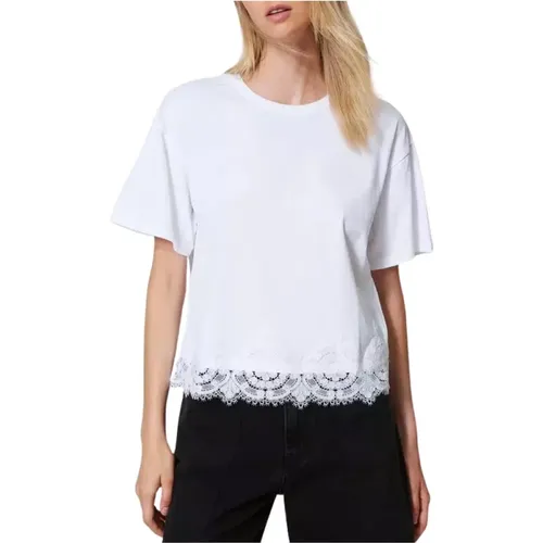 Twinset - Tops > T-Shirts - White - Twinset - Modalova