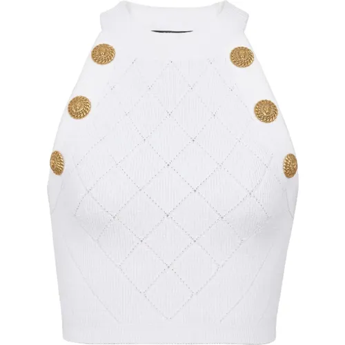 Tops > Sleeveless Tops - - Balmain - Modalova