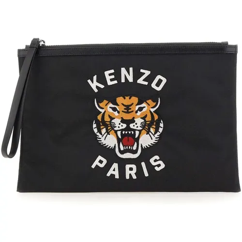 Kenzo - Bags > Clutches - Black - Kenzo - Modalova