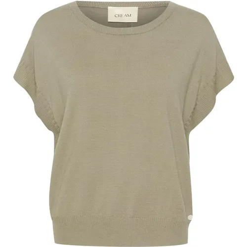 Cream - Tops > T-Shirts - Green - Cream - Modalova