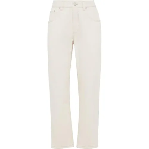 Trousers > Straight Trousers - - BRUNELLO CUCINELLI - Modalova