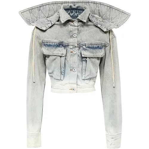 Jackets > Denim Jackets - - Off White - Modalova