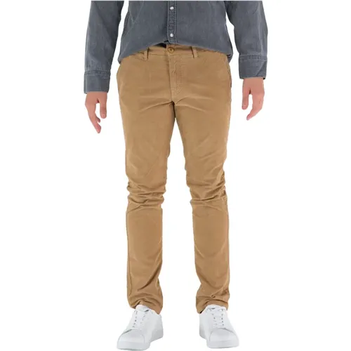Guess - Trousers > Chinos - Brown - Guess - Modalova