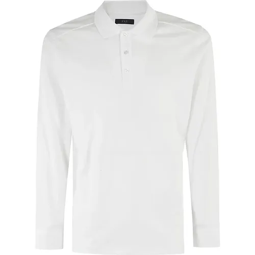 Fay - Tops > Polo Shirts - White - Fay - Modalova