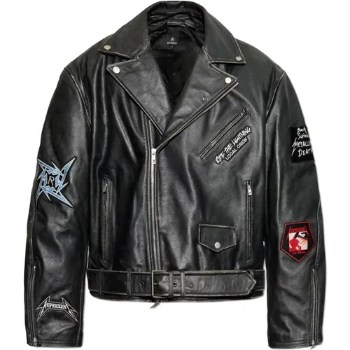 Jackets > Leather Jackets - - Represent - Modalova