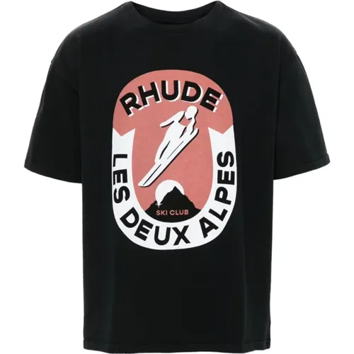 Rhude - Tops > T-Shirts - Black - Rhude - Modalova