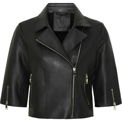 Jackets > Leather Jackets - - Notyz - Modalova