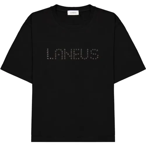 Laneus - Tops > T-Shirts - Black - Laneus - Modalova