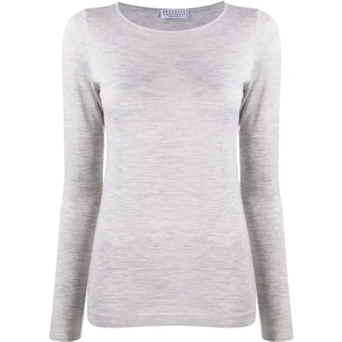 Tops > Long Sleeve Tops - - BRUNELLO CUCINELLI - Modalova