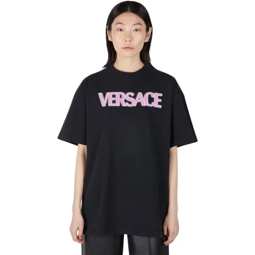 Versace - Tops > T-Shirts - Black - Versace - Modalova