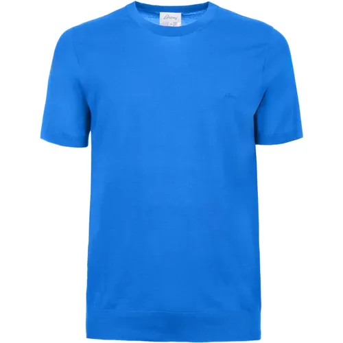 Brioni - Tops > T-Shirts - Blue - Brioni - Modalova
