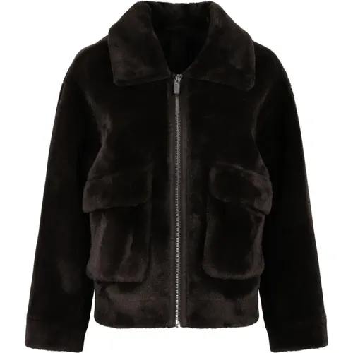 Jackets > Faux Fur & Shearling Jackets - - Marella - Modalova